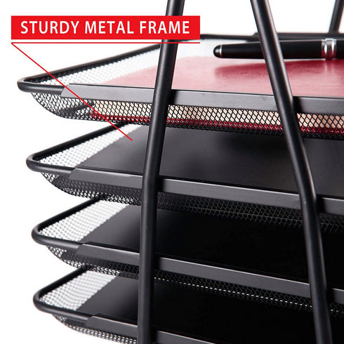 4-Tier Metal Wire Mesh